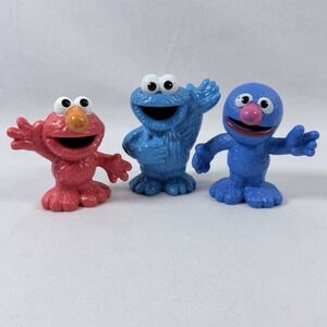 Seasame Street Workshop Elmo Grover Cookie Monster 2013 Hasbro Plastic Figures